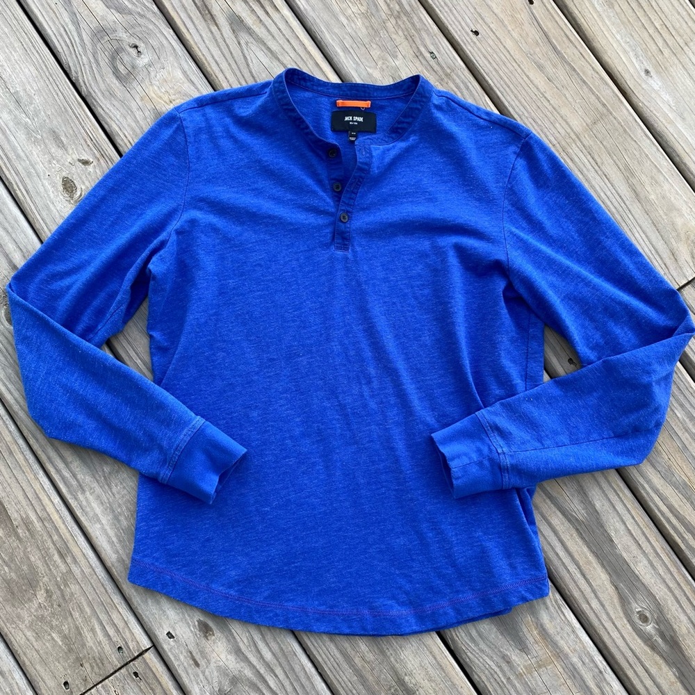 Jack Spade New York - Long Sleeve, 3 Button Henley Shirt
